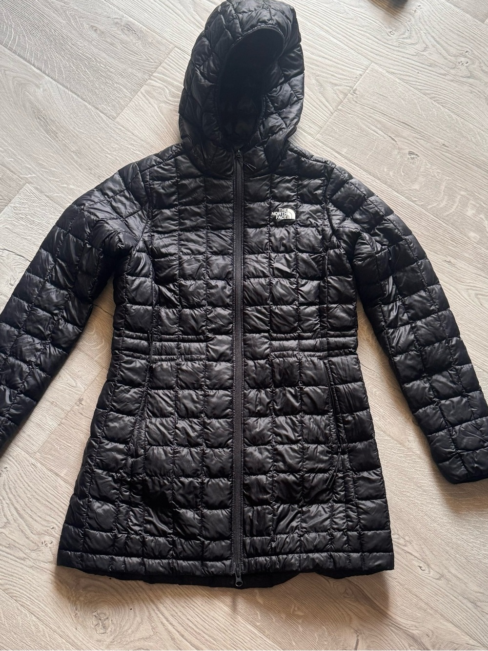 The North Face Women's Black Quilted Hooded Puffer Coat
